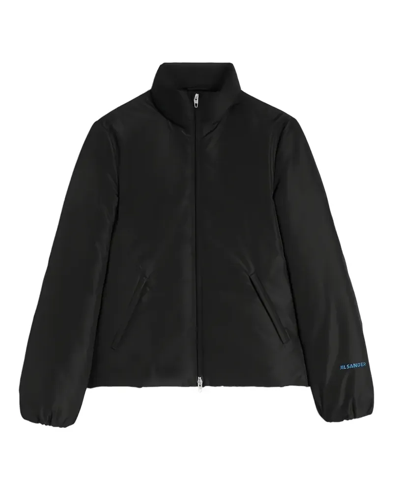 Jil Sander Daunenjacke mit Logo-Print - Schwarz Schwarz