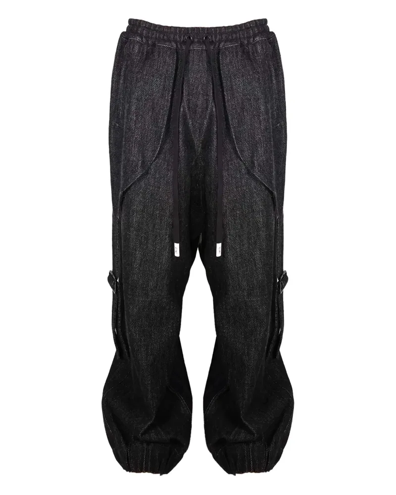 Haculla Parachute Jeans mit Schnalle - Schwarz Schwarz