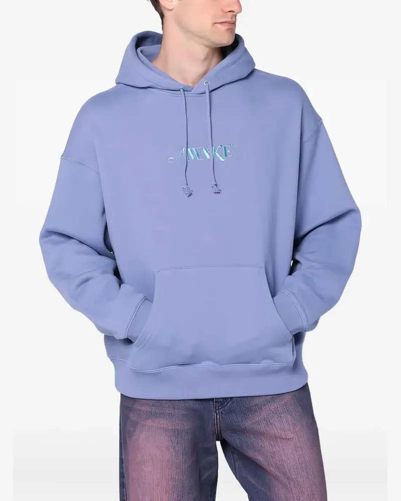 AWAKE NY Hoodie mit Logo-Stickerei - Violett Violett