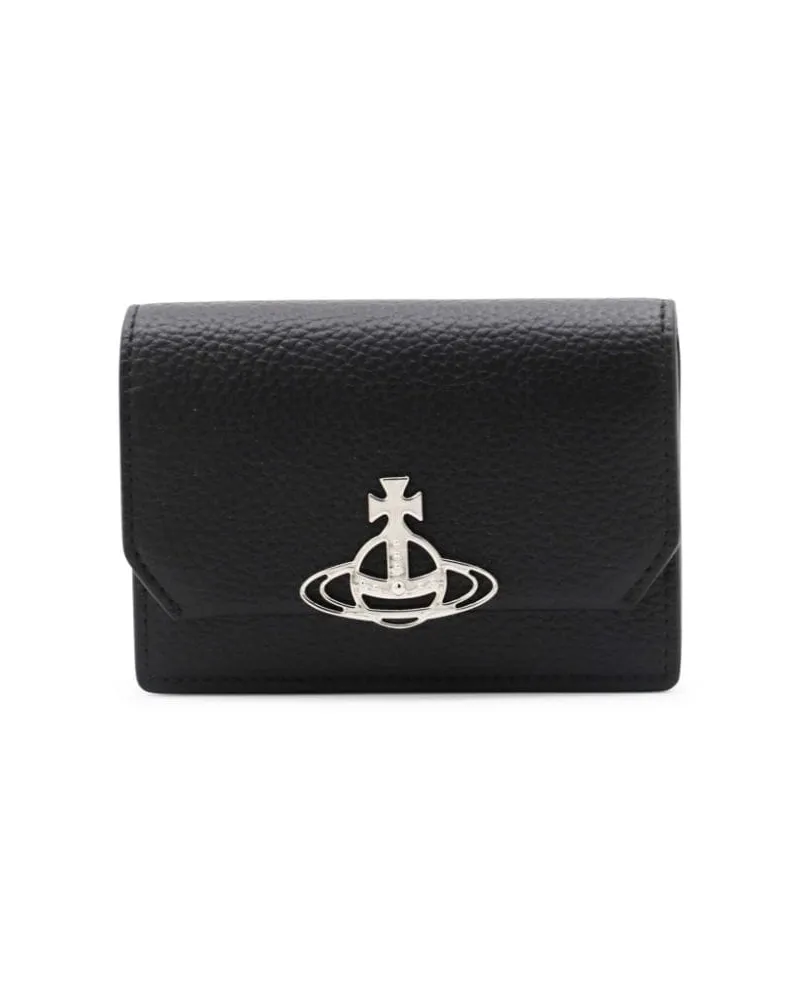 Vivienne Westwood Portemonnaie mit Schild - Schwarz Schwarz