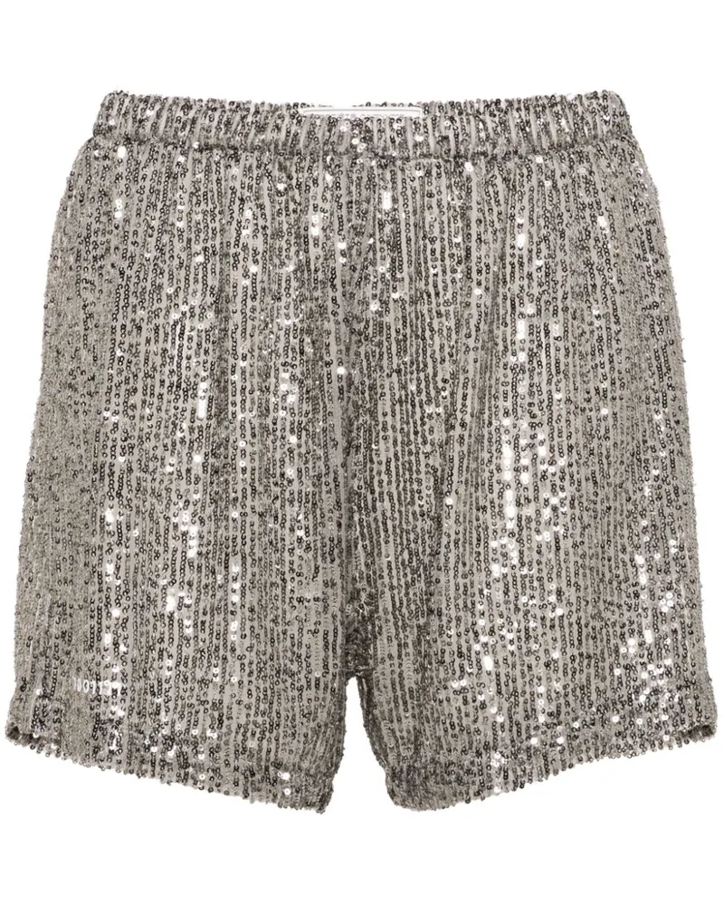 Société Anonyme Kurze Selvi Shorts mit Pailletten Silber