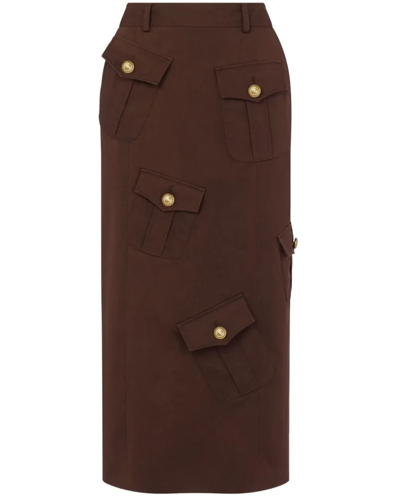 Moschino Rock mit Taschen - Braun Braun