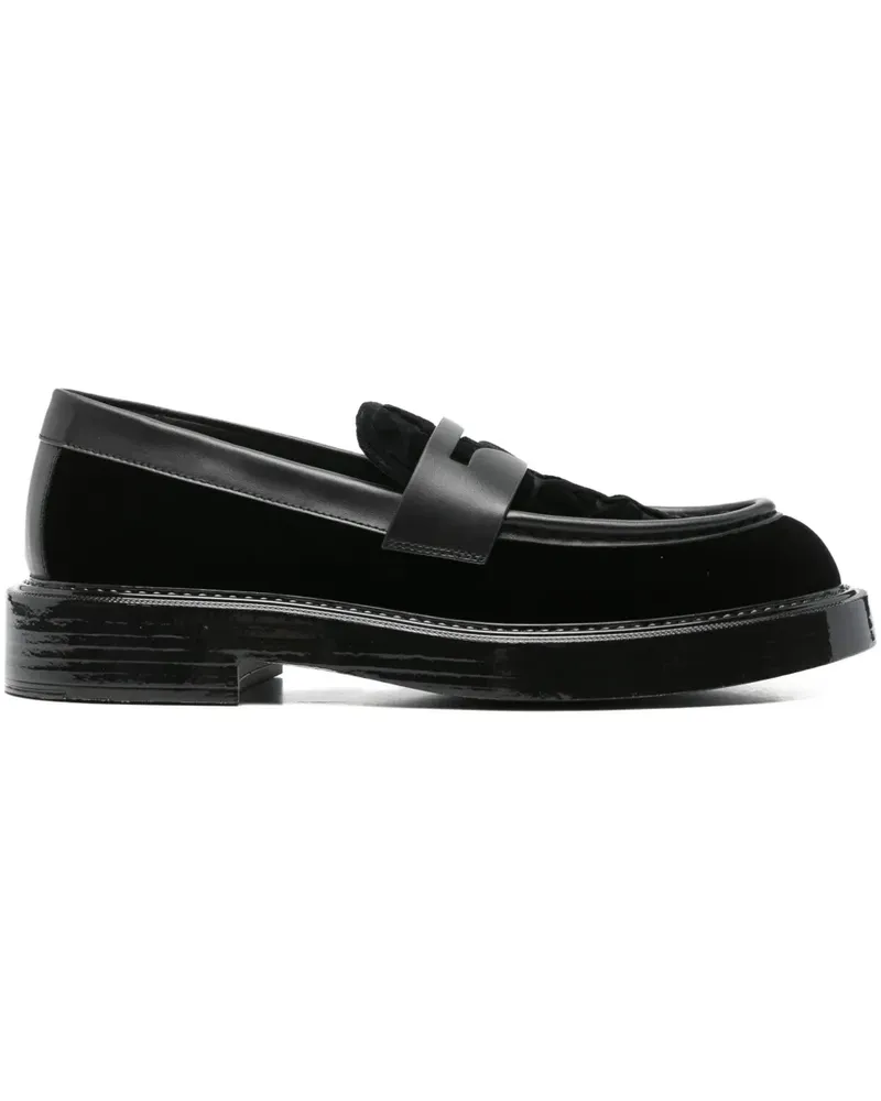 Emporio Armani Klassische Penny-Loafer - Schwarz Schwarz