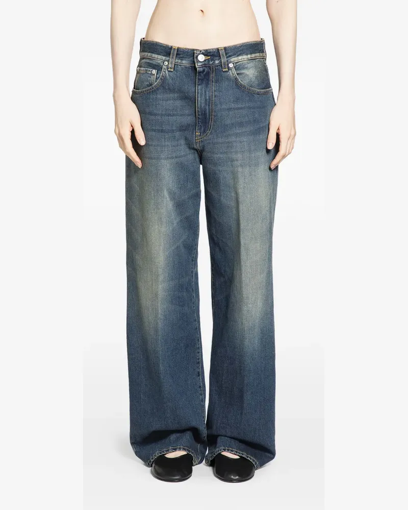 6397 Weite Jeans im Five-Pocket-Design - Blau Blau