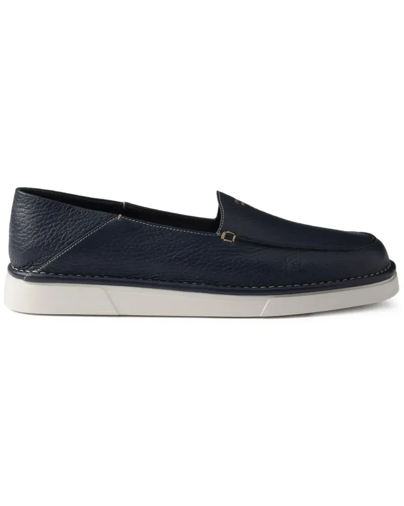 Prada Strukturierte Loafer - Blau Blau