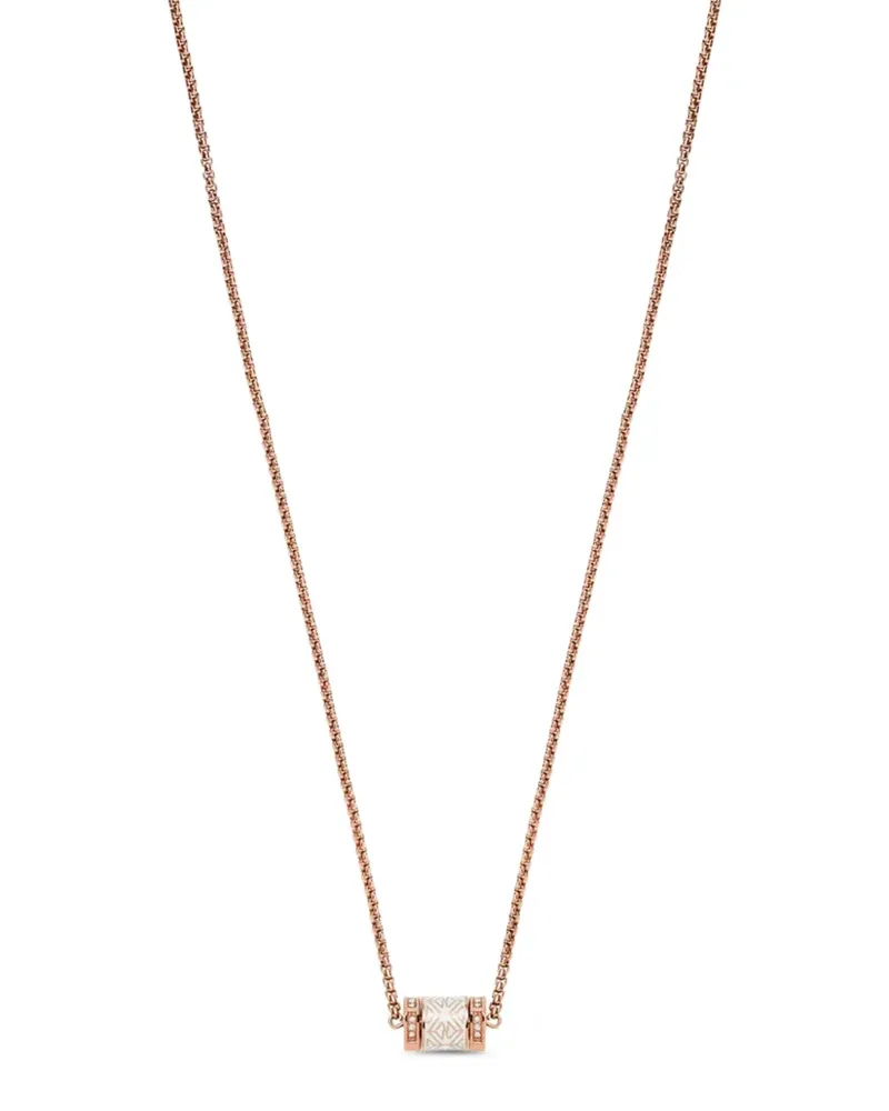 Emporio Armani Halskette mit geometrischem Anhänger - Rosa Rosa