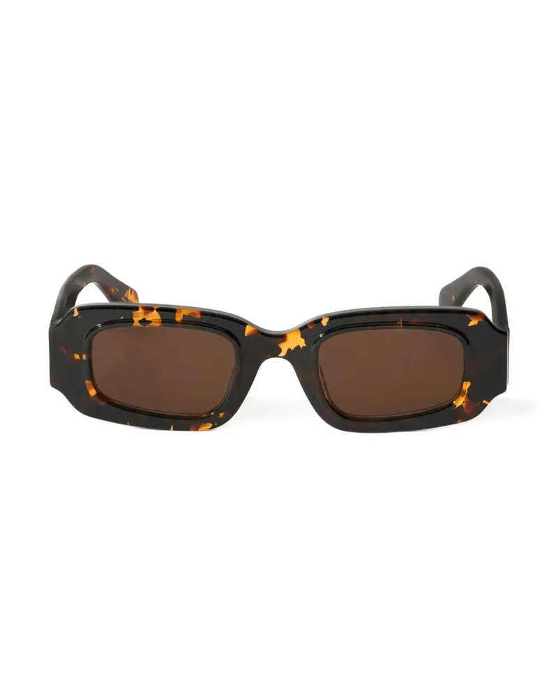 OFF-WHITE Olympia rectangle-frame sunglasses - Braun Braun