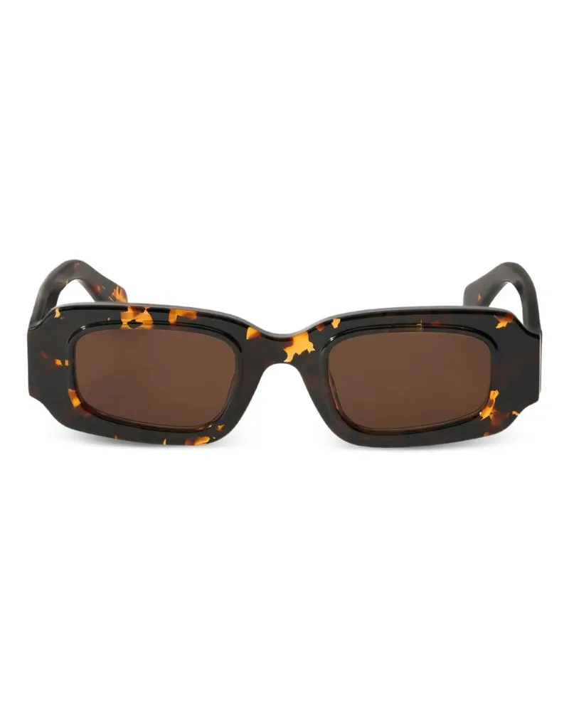 OFF-WHITE Olympia rectangle-frame sunglasses - Braun Braun