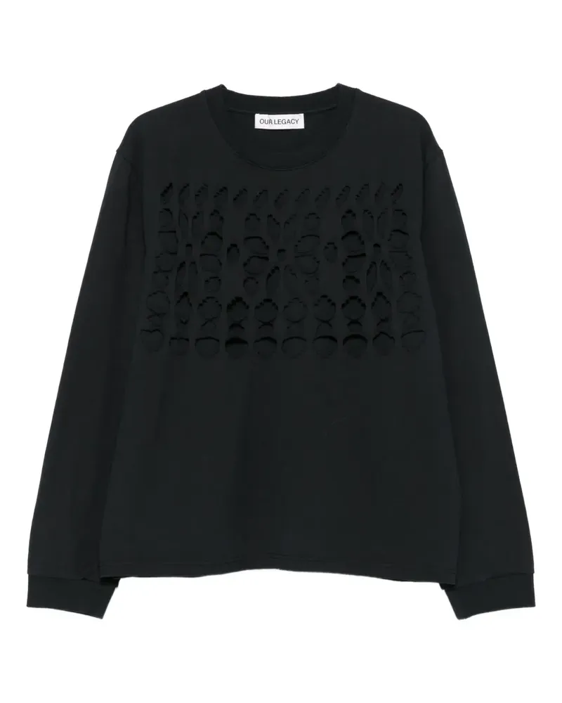 Our Legacy Tour cut-out sweatshirt - Schwarz Schwarz