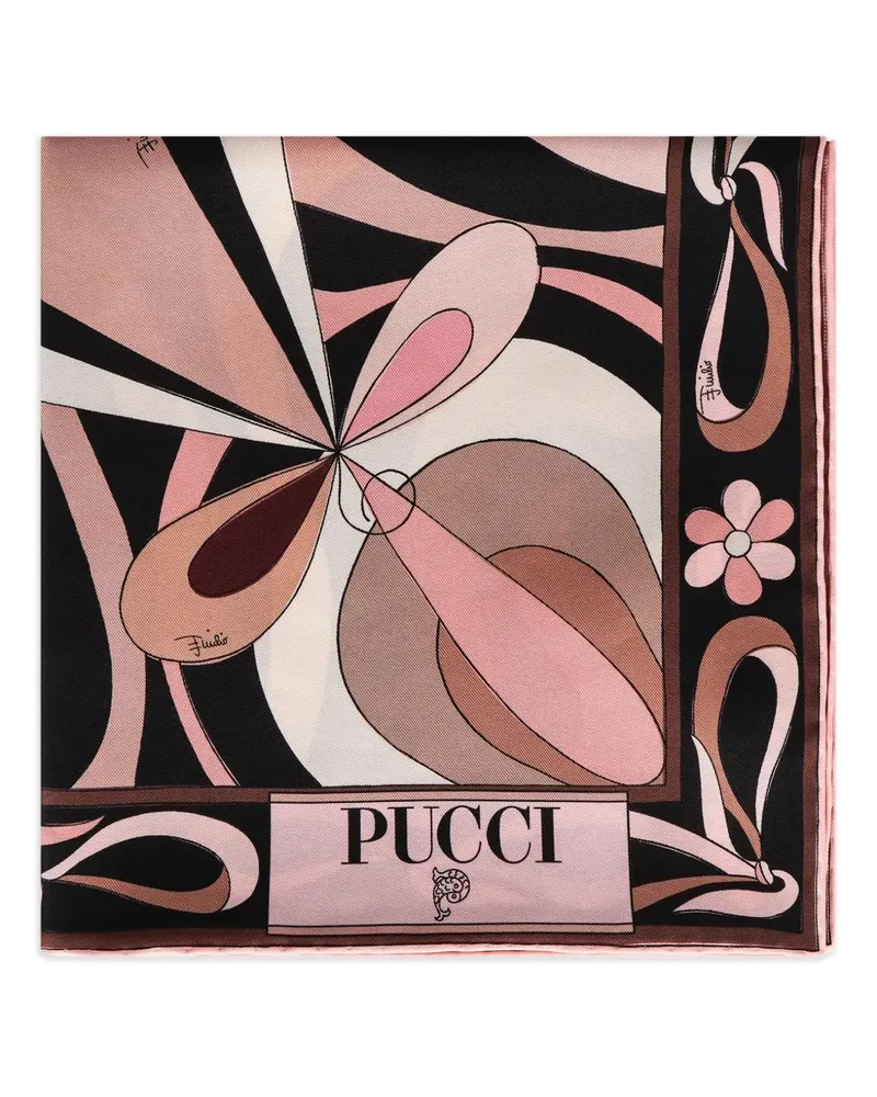 Emilio Pucci Schal mit Marmor-Print - Nude Nude