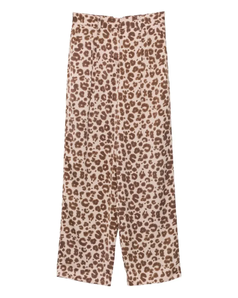 ba&sh Bloy Palazzohose mit Leoparden-Print - Nude Nude