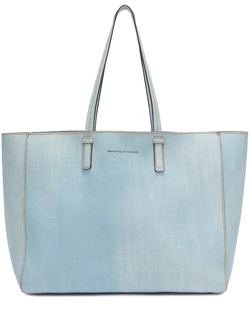 Ermanno Scervino Handtasche mit Logo-Print - Blau Blau