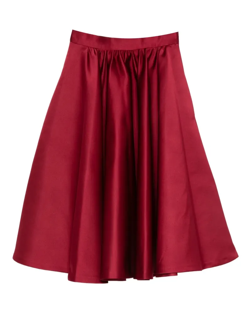 Max Mara Midirock mit Falten - Rot Rot