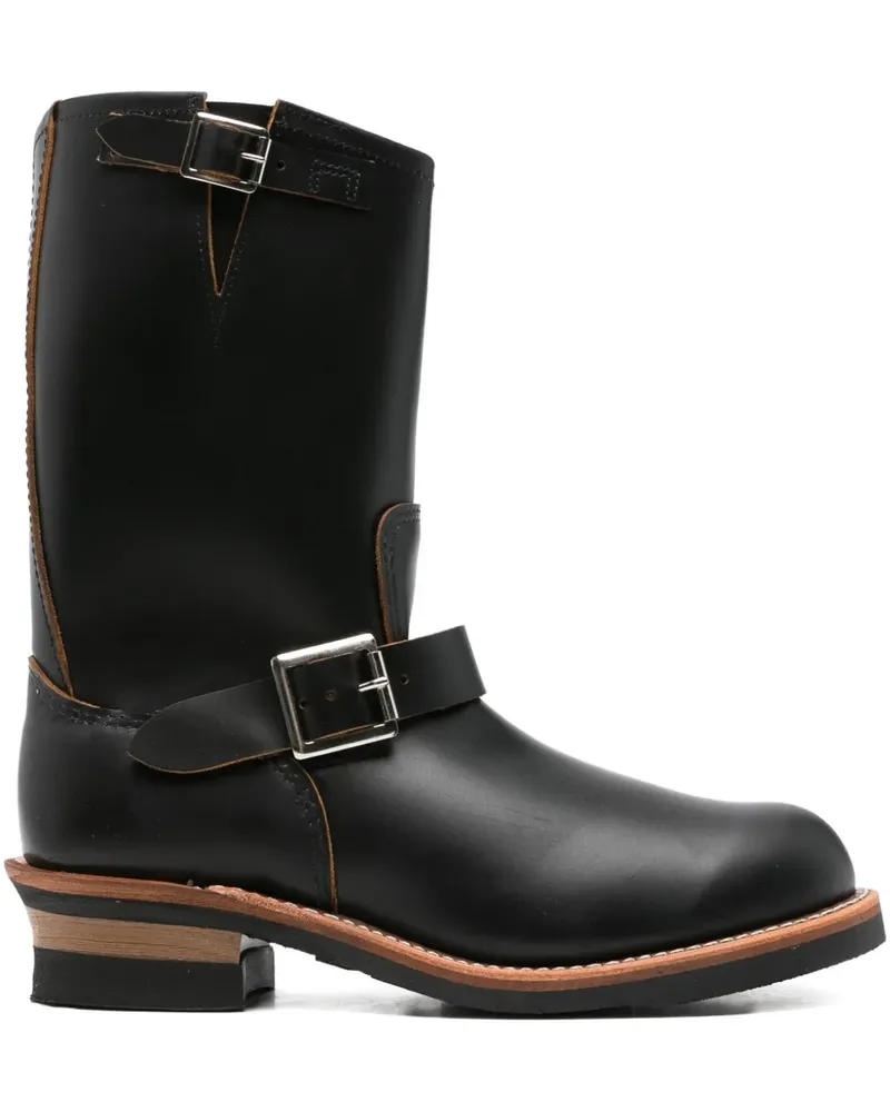 Red Wing Shoes Engineer buckled biker boots - Schwarz Schwarz