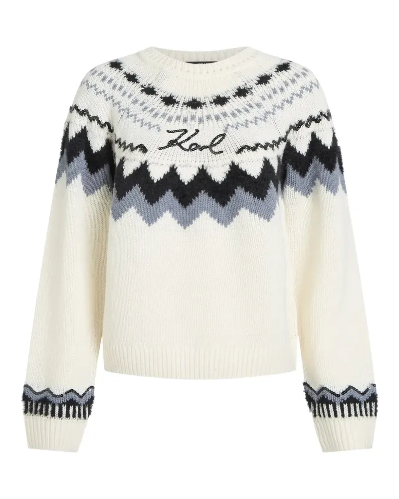 Karl Lagerfeld alpine knitted sweater - Nude Nude
