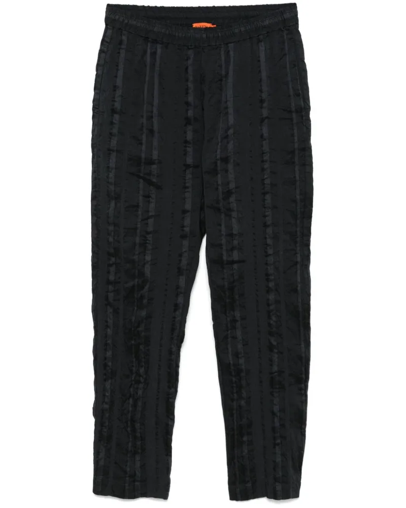 BARENA Gestreifte Hose - Schwarz Schwarz