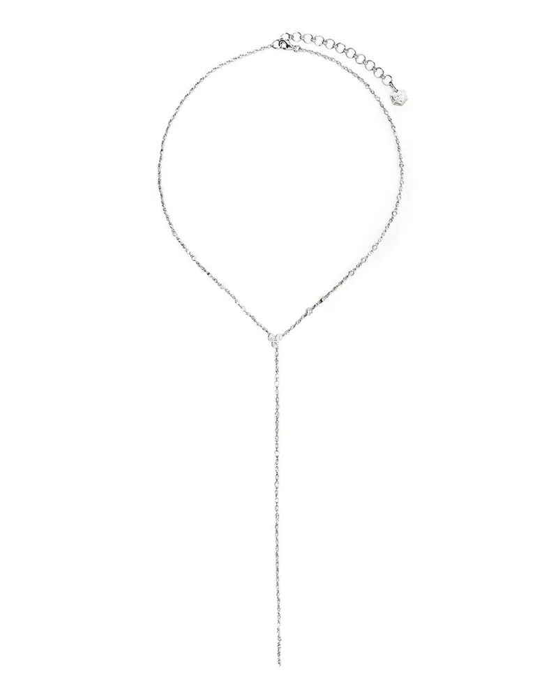 SHAY 18kt Weißgoldhalskette mit Diamanten - Silber Silber