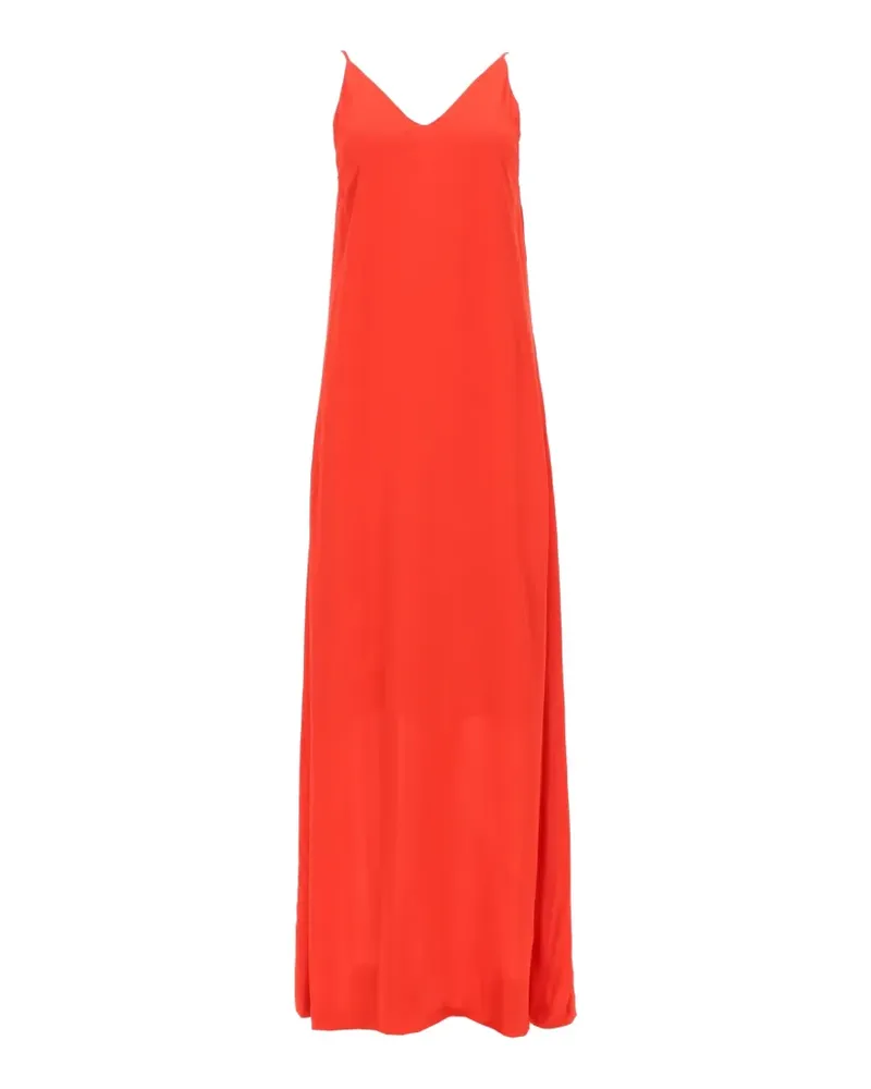 NUDE V-neck spaghetti-strap maxi dress - Rot Rot