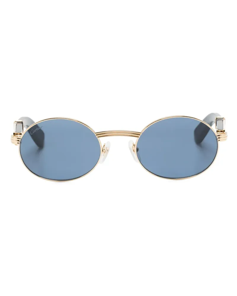 Cartier Sonnenbrille mit rundem Gestell - Blau Blau