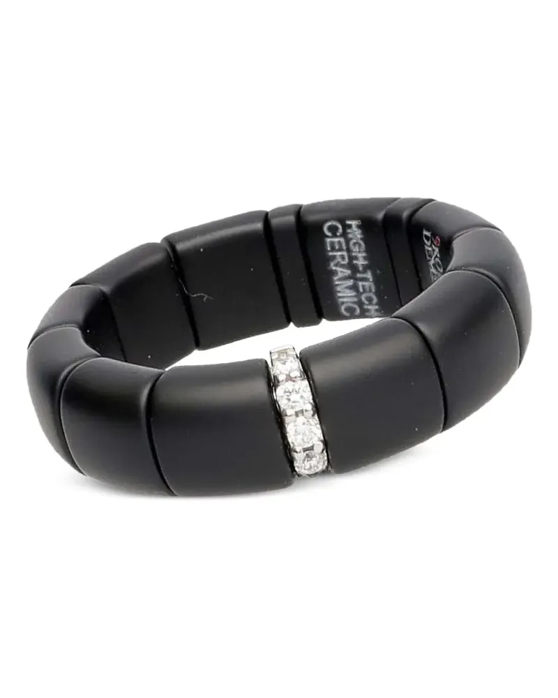 Roberto Demeglio Pura Ring aus Keramik mit Diamanten - Schwarz Schwarz