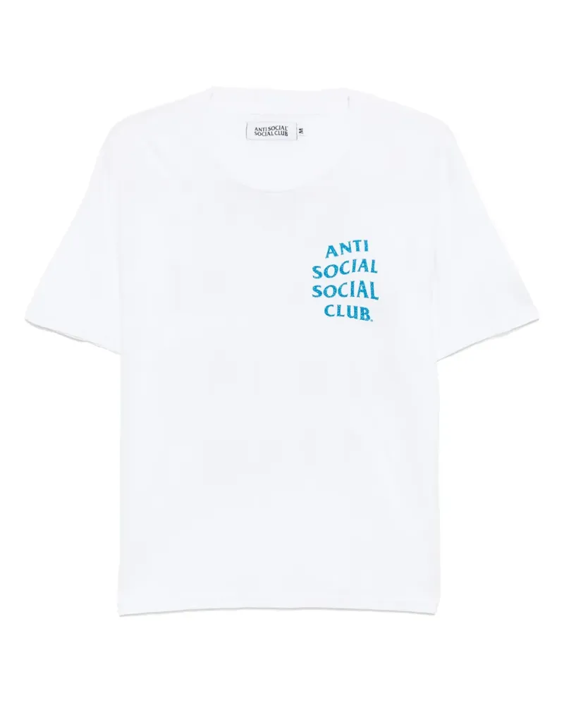 Anti Social Social Club Mind Games Glitter T-Shirt - Weiß Weiß
