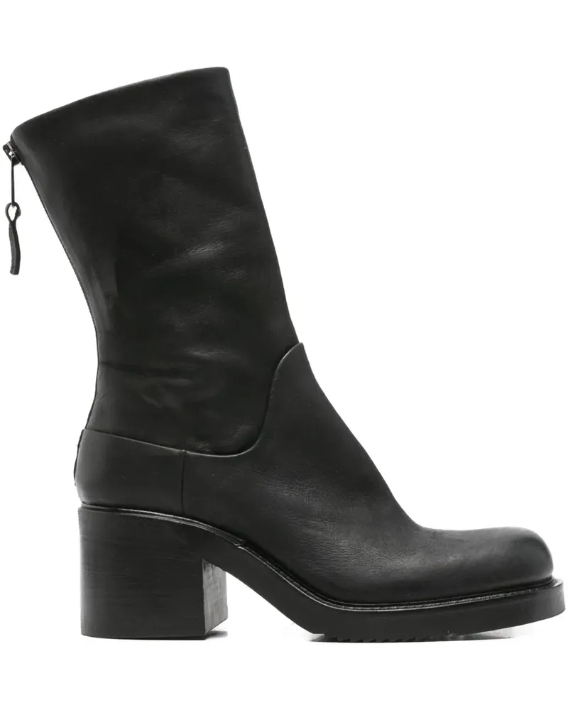 Elena Iachi Stiefel mit Blockabsatz - Schwarz Schwarz