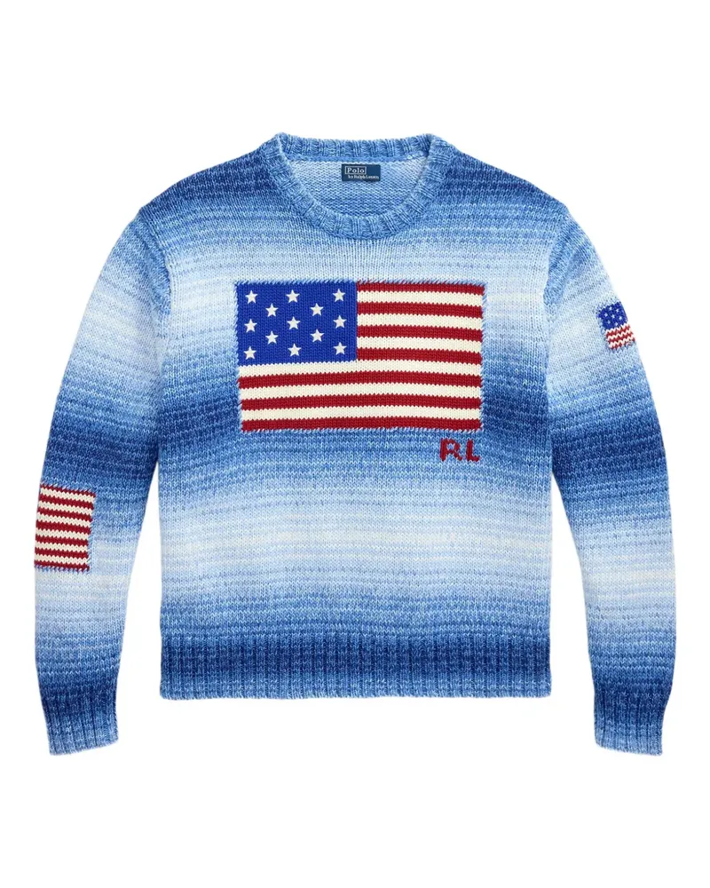 Ralph Lauren Pullover mit Flaggenmotiv - Blau Blau