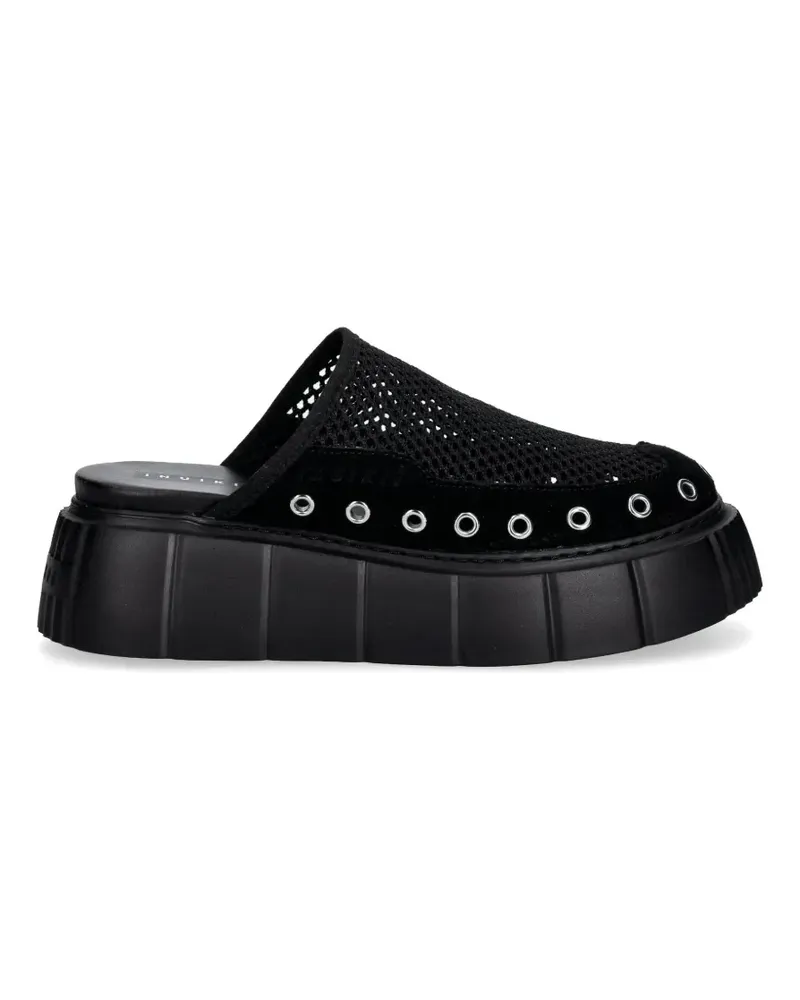 INUIKII Matilda eyelet-embellished mules - Schwarz Schwarz