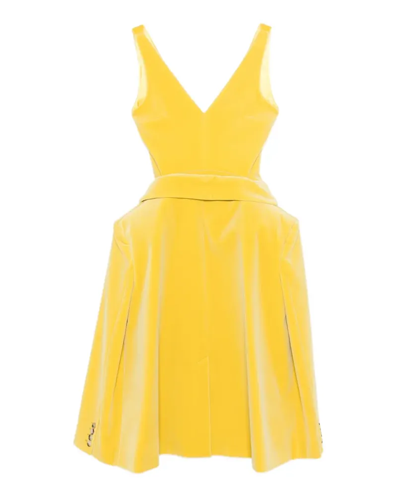 J.W.Anderson Maxikleid mit V-Ausschnitt - Gelb Gelb