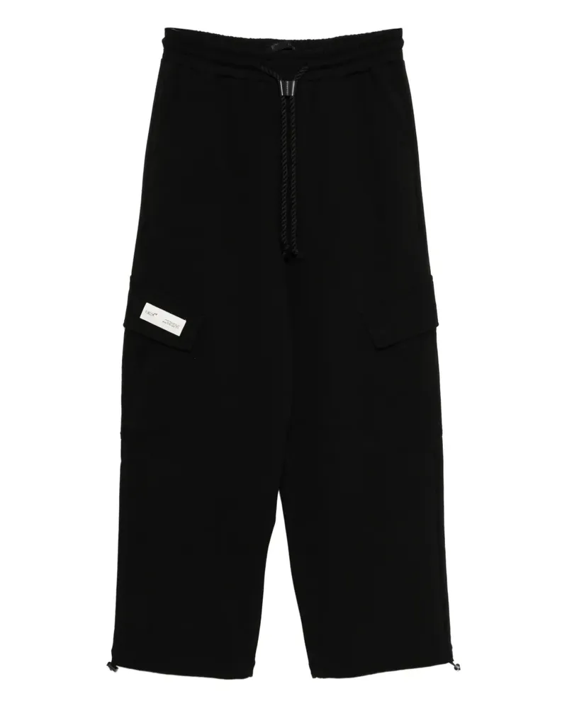 FIVE CM Jogginghose mit weitem Bein - Schwarz Schwarz