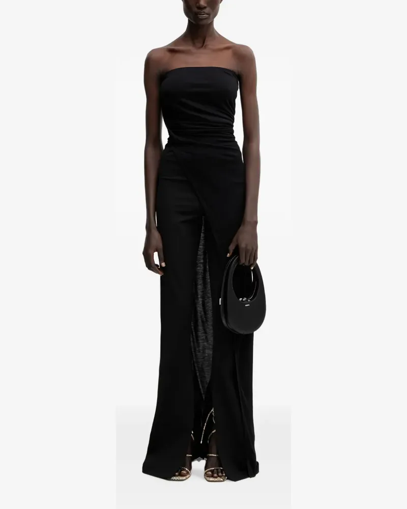 Rick Owens Lilies ruched strapless top - Schwarz Schwarz