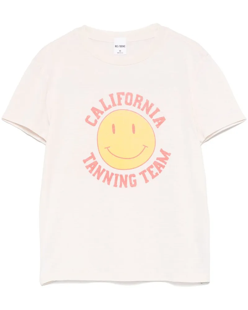 RE/DONE Tanning T-Shirt - Weiß Weiß