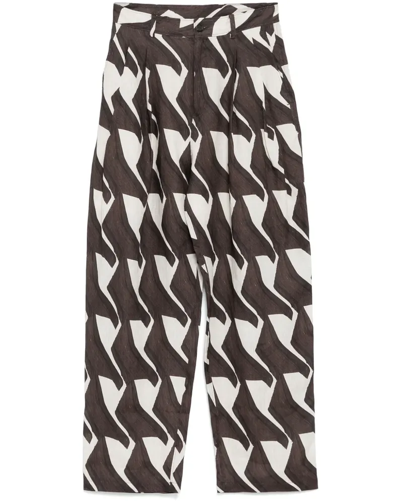 JNBY Tapered-Hose mit Muster-Print - Nude Nude