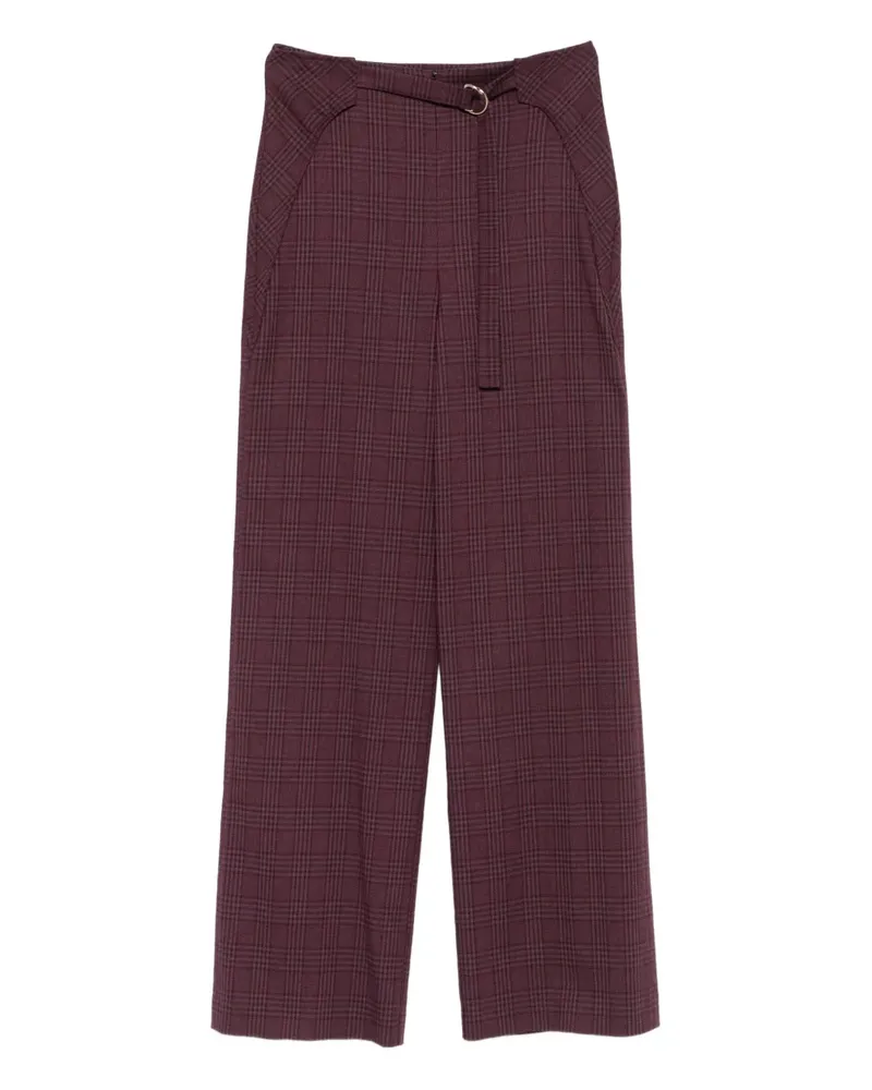 Patrizia Pepe Karierte Hose - Violett Violett