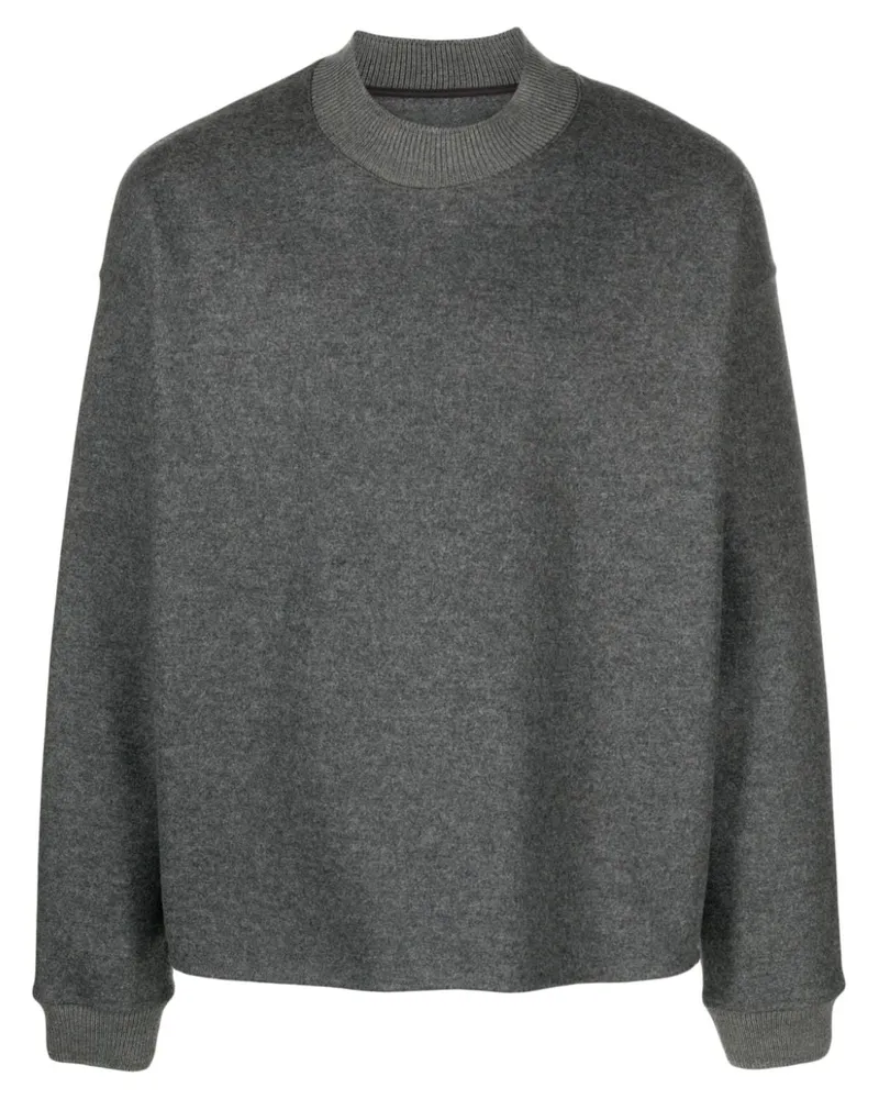 Jil Sander Pullover mit Stehkragen - Grau Grau