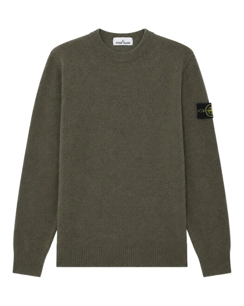 Stone Island Compass patch crew-neck sweater - Grün Grün