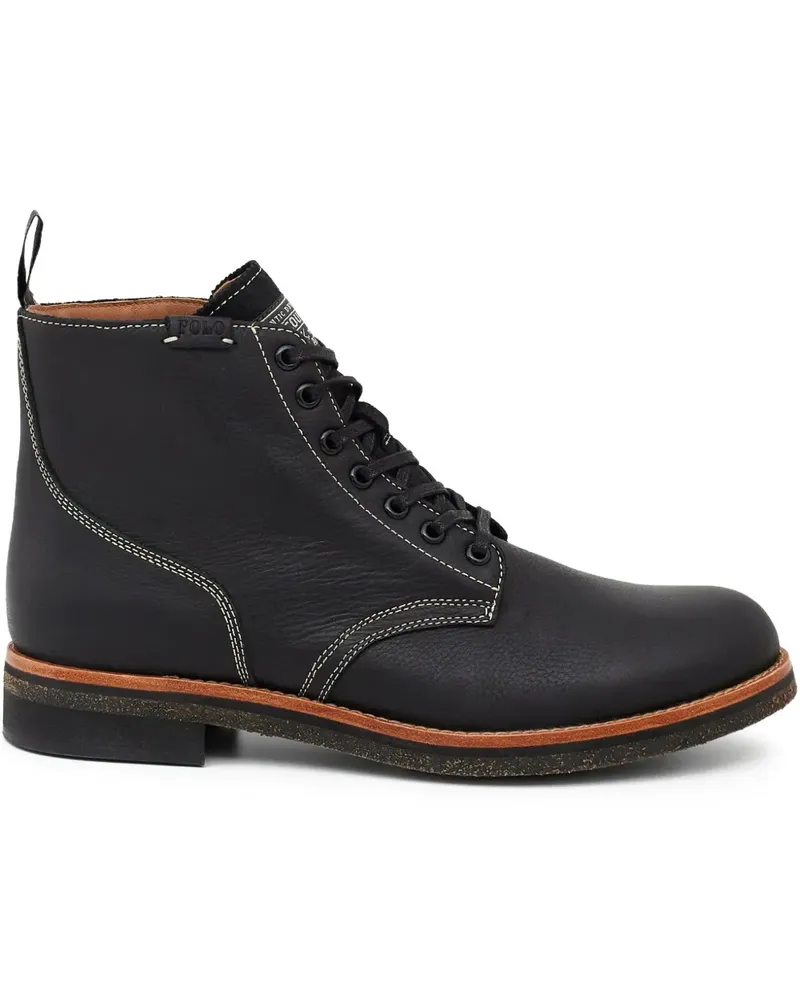 Ralph Lauren Radford Stiefel mit runder Kappe - Schwarz Schwarz