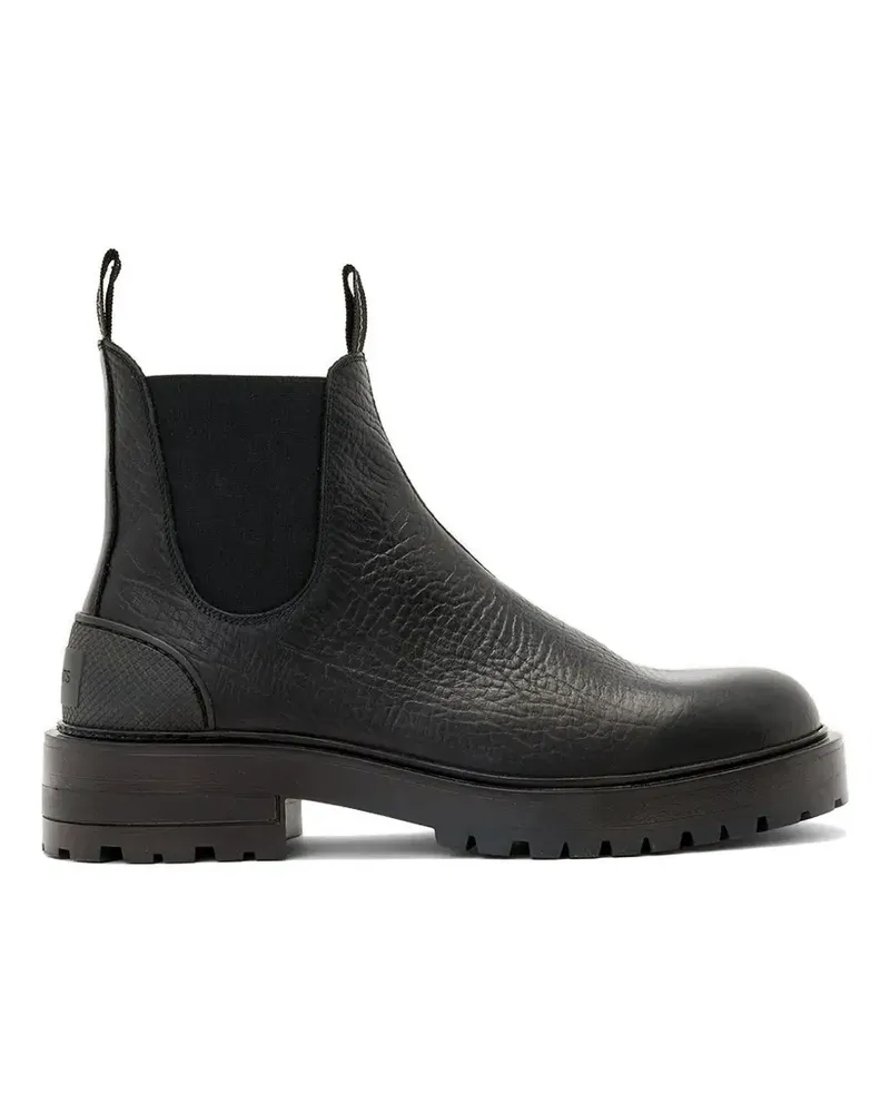 AllSaints Strukturierte McCoy Stiefel - Schwarz Schwarz