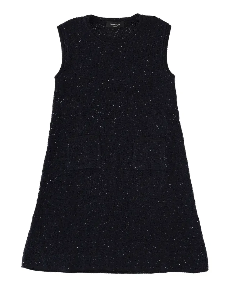 Fabiana Filippi bouclé shift mini dress - Blau Blau