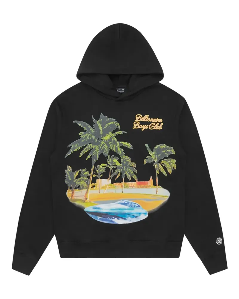 Billionaire Boys Club Hoodie mit grafischem Print - Schwarz Schwarz
