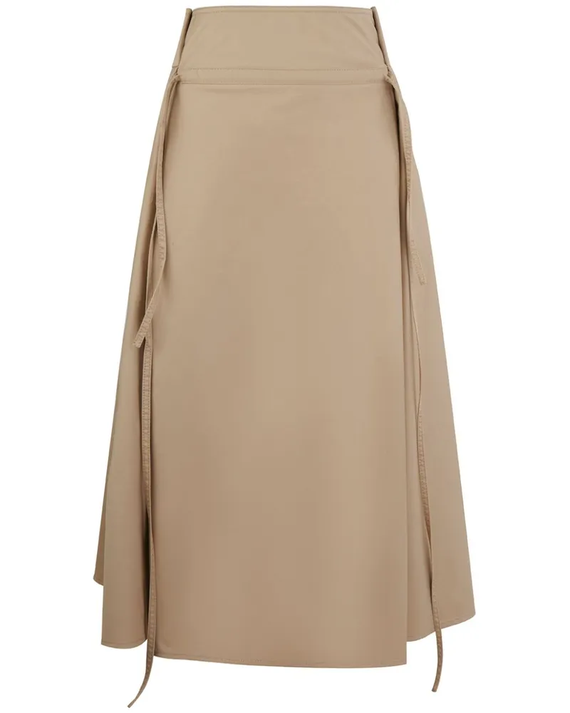 Ports 1961 Stylish Ribbon Midirock - Nude Nude