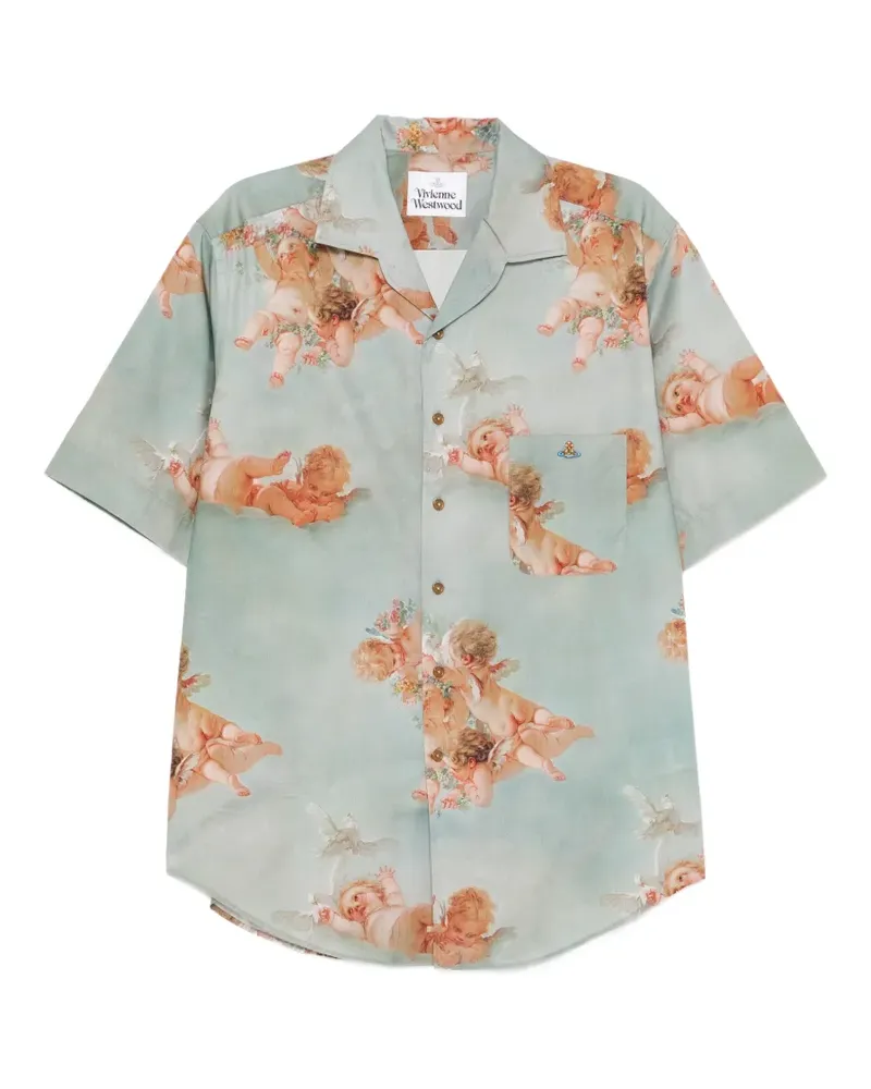 Vivienne Westwood Primavera Hemd mit Cherubs-Print - Blau Blau