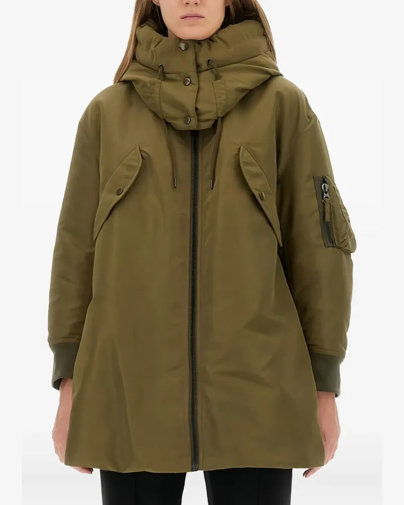 ASPESI hooded zip-up puffer jacket - Grün Grün