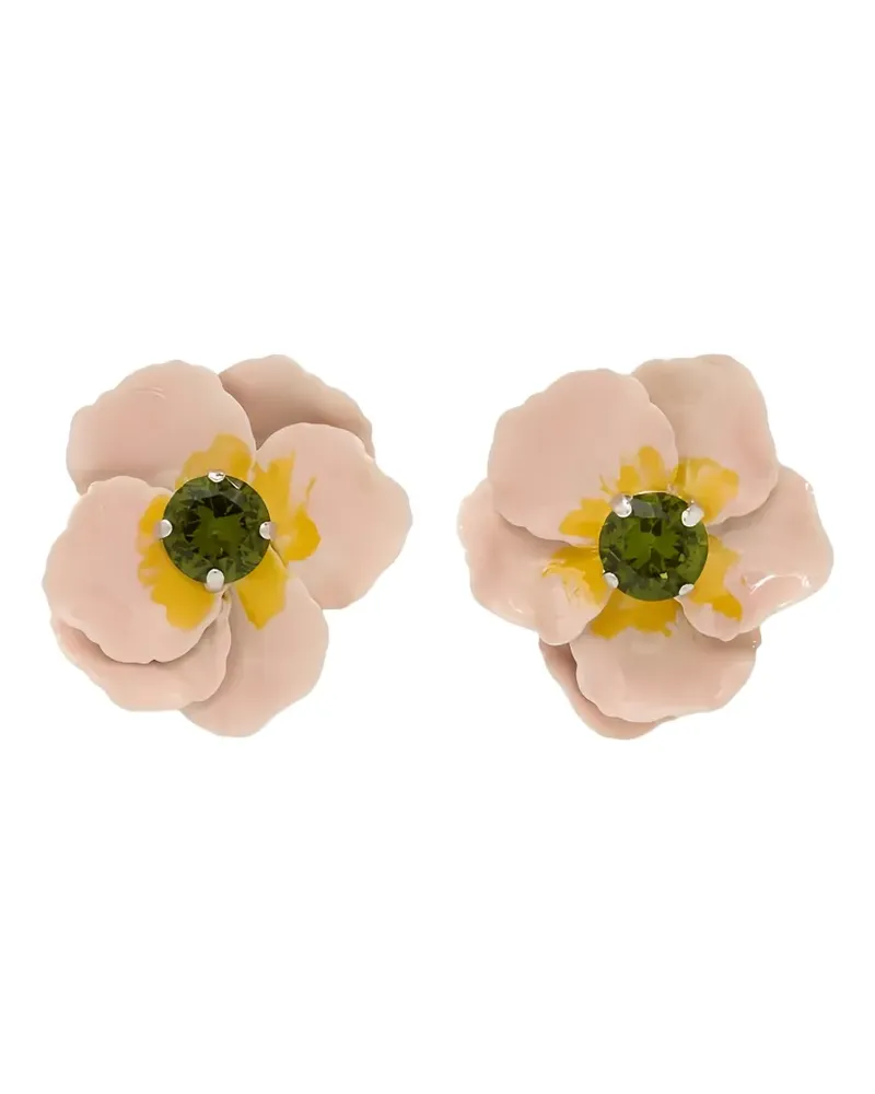 Simone Rocha Blooming Poppy earrings - Silber Silber
