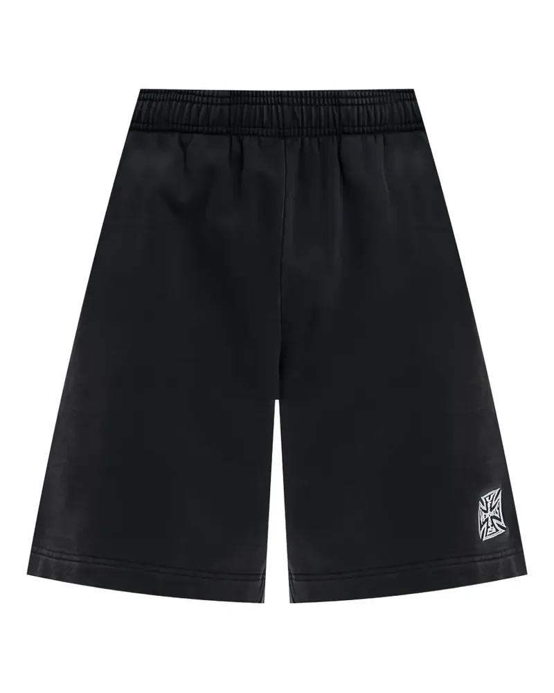 VETEMENTS embroidered shorts - Schwarz Schwarz