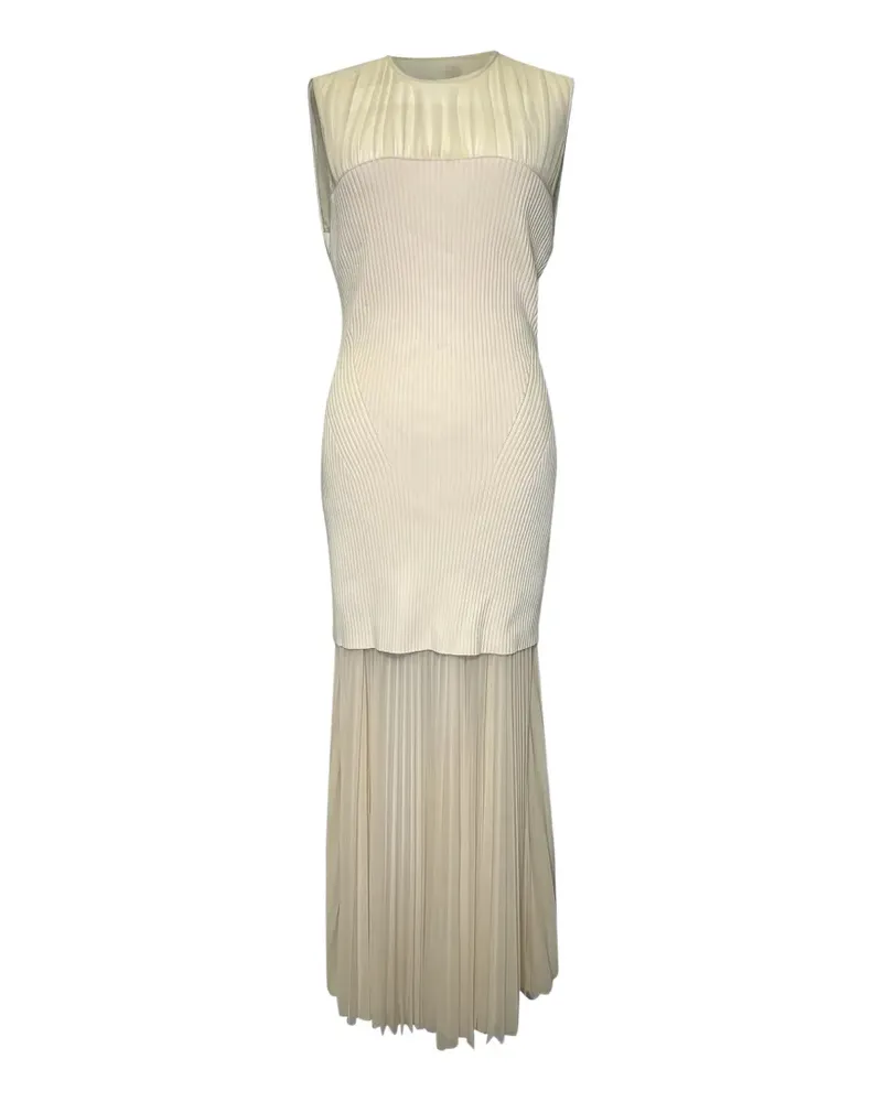 Proenza Schouler Niki pleated layered dress - Nude Nude