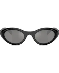 Diesel Sonnenbrille mit ovalem Gestell Schwarz