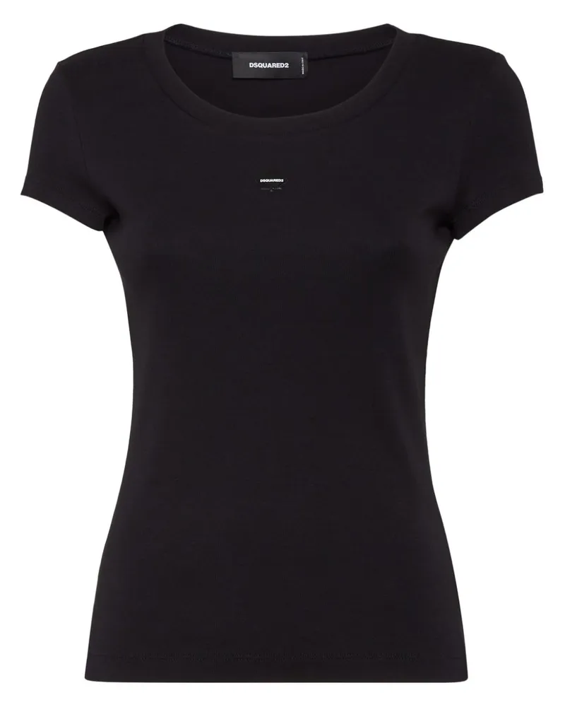 Dsquared2 T-Shirt mit Logo-Print - Schwarz Schwarz