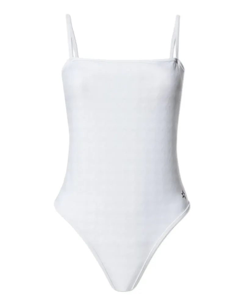 Perfect Moment houndstooth-pattern swimsuit - Weiß Weiß