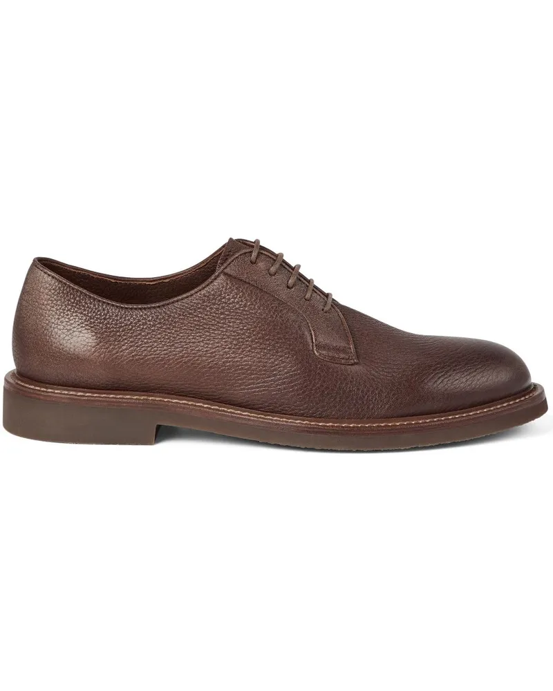 Brunello Cucinelli Derby-Schuhe aus Leder - Braun Braun